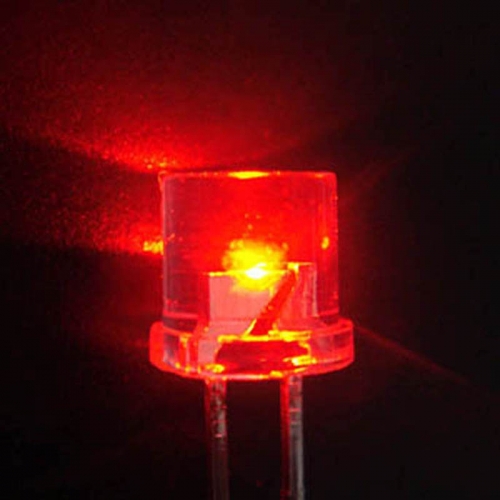 Flat top Red LED