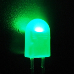 Oval Green LED
